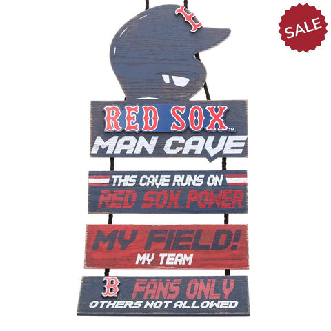 Boston Red Sox Sign Wood Man Cave Design - Team Fan Cave