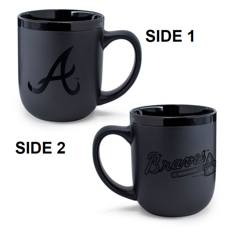 Atlanta Braves Coffee Mug 17oz Matte Black-0