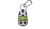 Brazilian Flag Keychain Classic Soccer - Team Fan Cave