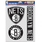 Brooklyn Nets Decal Multi Use Fan 3 Pack Special Order-0