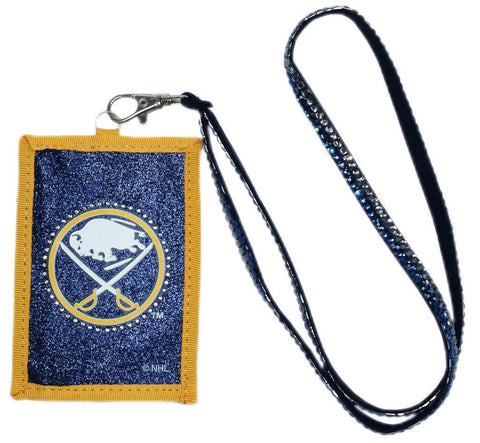 Buffalo Sabres Wallet Beaded Lanyard Style - Team Fan Cave