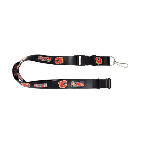 Calgary Flames Lanyard Black - Special Order - Team Fan Cave