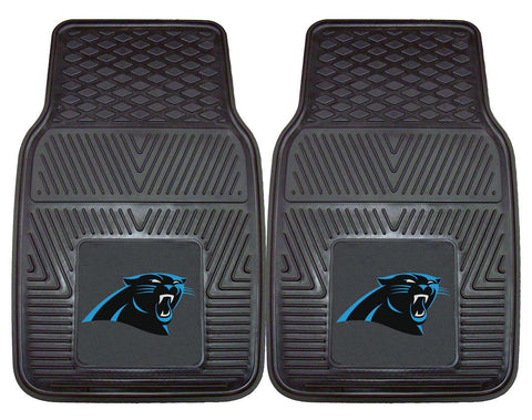 Carolina Panthers Car Mats Heavy Duty 2 Piece Vinyl