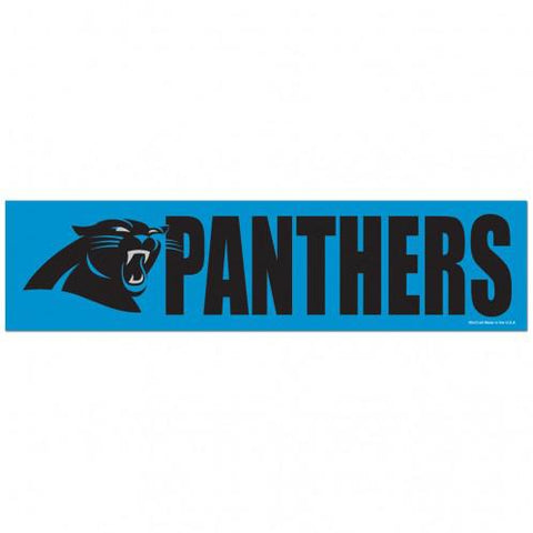 Carolina Panthers Decal 3x12 Bumper Strip Style - Team Fan Cave