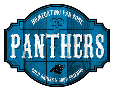 Carolina Panthers Sign Wood 12 Inch Homegating Tavern