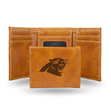 Carolina Panthers Wallet Trifold Laser Engraved