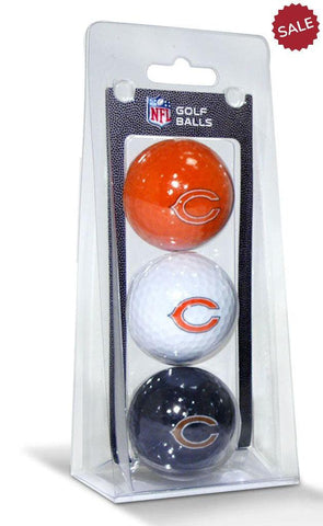 Chicago Bears 3 Pack of Golf Balls