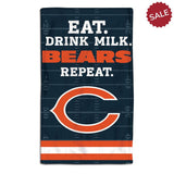 Chicago Bears Baby Burp Cloth 10x17 - Team Fan Cave