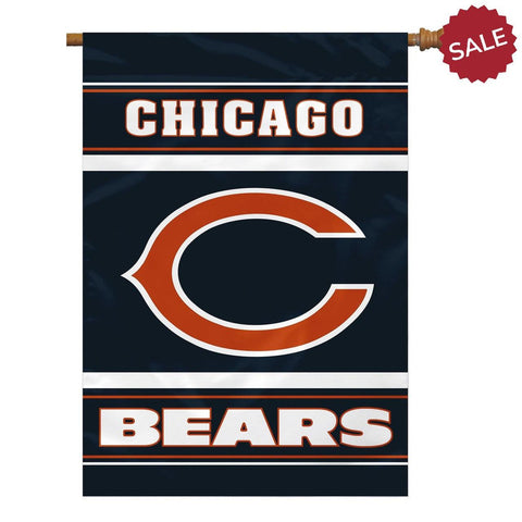 Chicago Bears Banner 28x40 House Flag Style 2 Sided CO