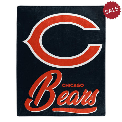 Chicago Bears Blanket 50x60 Raschel Signature Design