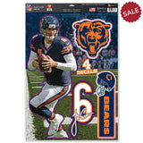 Chicago Bears Decal 11x17 Multi Use Jay Cutler CO