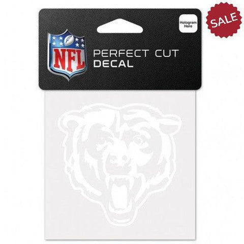 Chicago Bears Decal 4x4 Perfect Cut White