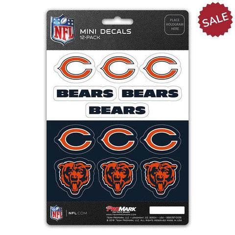 Chicago Bears Decal Set Mini 12 Pack