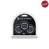 Chicago Bears Golf Chip with Marker 3 Pack