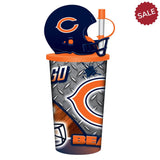 Chicago Bears Helmet Cup 32oz Plastic with Straw