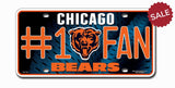 Chicago Bears License Plate #1 Fan - Team Fan Cave