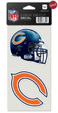 Chicago Bears Set of 2 Die Cut Decals - Team Fan Cave