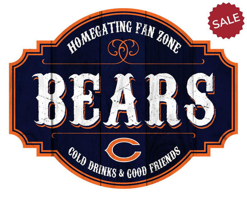 Chicago Bears Sign Wood 12 Inch Homegating Tavern