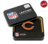 Chicago Bears Wallet Trifold Leather Embroidered