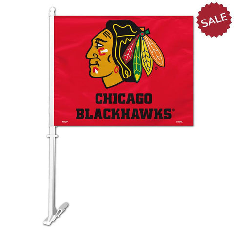 Chicago Blackhawks Car Flag - Team Fan Cave