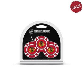 Chicago Blackhawks Golf Chip with Marker 3 Pack - Special Order