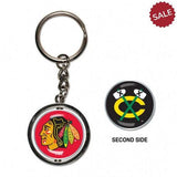 Chicago Blackhawks Key Ring Spinner Style Special Order - Team Fan Cave