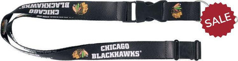 Chicago Blackhawks Lanyard Black - Team Fan Cave