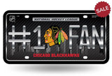 Chicago Blackhawks License Plate #1 Fan - Team Fan Cave