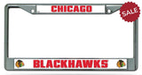 Chicago Blackhawks License Plate Frame Chrome - Team Fan Cave