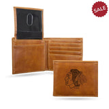 Chicago Blackhawks Wallet Billfold Laser Engraved