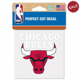 Chicago Bulls Decal 4x4 Perfect Cut Color