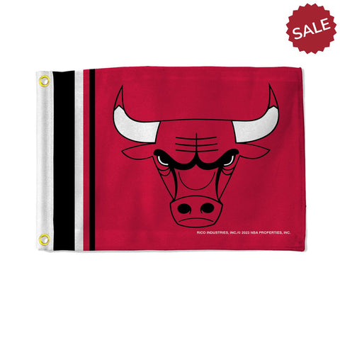 Chicago Bulls Flag 12x17 Striped Utility-0