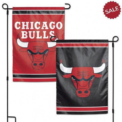 Chicago Bulls Flag 12x18 Garden Style 2 Sided