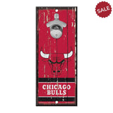 Chicago Bulls Sign Wood 5x11 Bottle Opener - Special Order