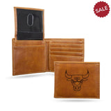 Chicago Bulls Wallet Billfold Laser Engraved