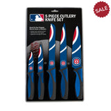 Chicago Cubs Knife Set - Kitchen - 5 Pack - Team Fan Cave