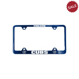 Chicago Cubs License Plate Frame Laser Cut Blue