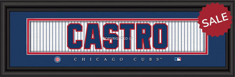 Chicago Cubs Print 8x24 Signature Style Starlin Castro - Team Fan Cave