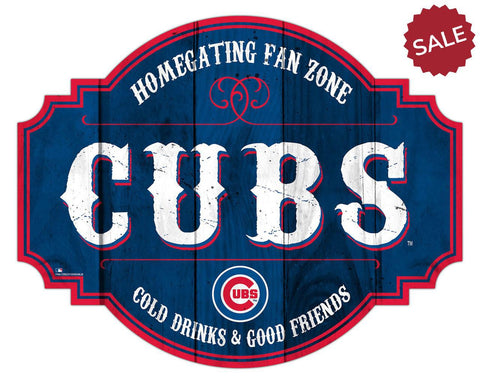 Chicago Cubs Sign Wood 12 Inch Homegating Tavern