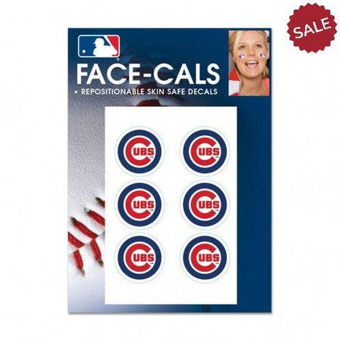 Chicago Cubs Tattoo Face Cals - Team Fan Cave