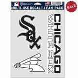 Chicago White Sox Decal Multi Use Fan 3 Pack Special Order