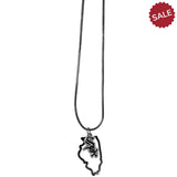 Chicago White Sox Necklace Chain with State Shape Charm - Team Fan Cave