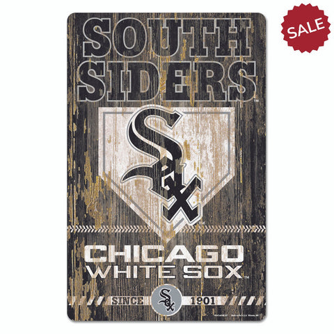 Chicago White Sox Sign 11x17 Wood Slogan Design-0