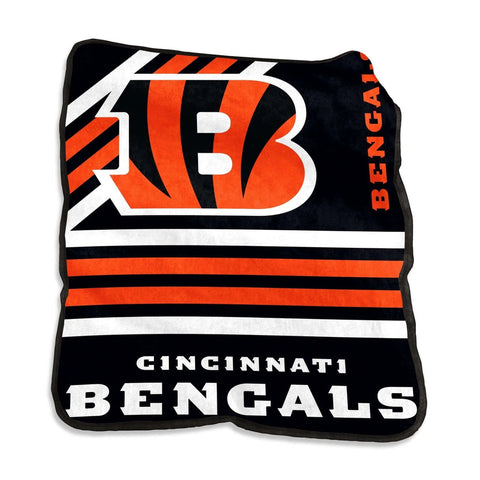 Cincinnati Bengals Blanket 50x60 Raschel Throw-0