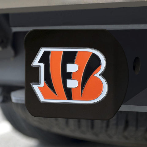 Cincinnati Bengals Hitch Cover Color Emblem on Black