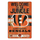 Cincinnati Bengals Sign 11x17 Wood Slogan Design-0