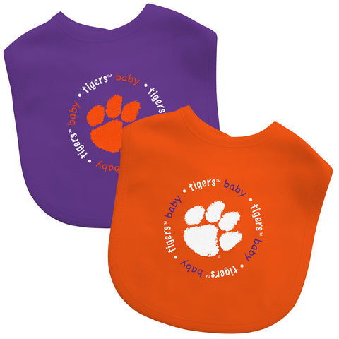 Clemson Tigers Baby Bib 2 Pack-0