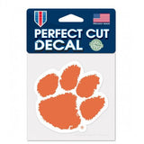 Clemson Tigers Decal 4x4 Perfect Cut Color