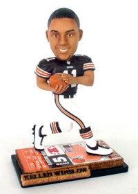 Cleveland Browns Kellen Winslow Jr. Ticket Base Forever Collectibles Bobblehead - Team Fan Cave