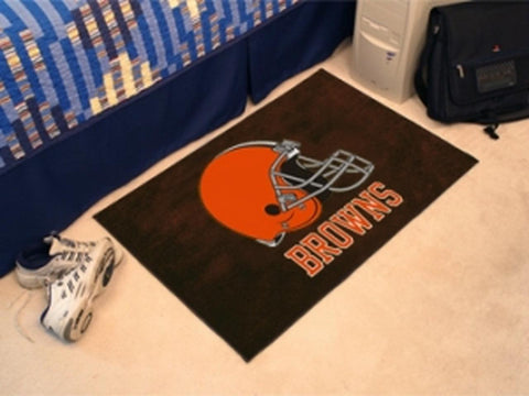 Cleveland Browns Rug - Starter Style, Helmet Design - Special Order